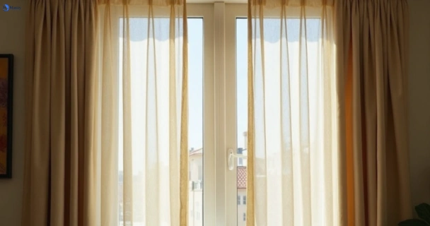 Dull dusty drapes in st-albans-vic before professional cleaning